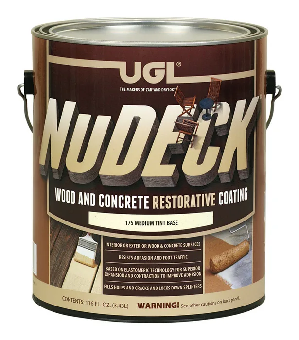 UGL NuDECK Flat Medium Tint Base Mid Tone Base Floor and Patio Coating 1 gal (Pack of 2)