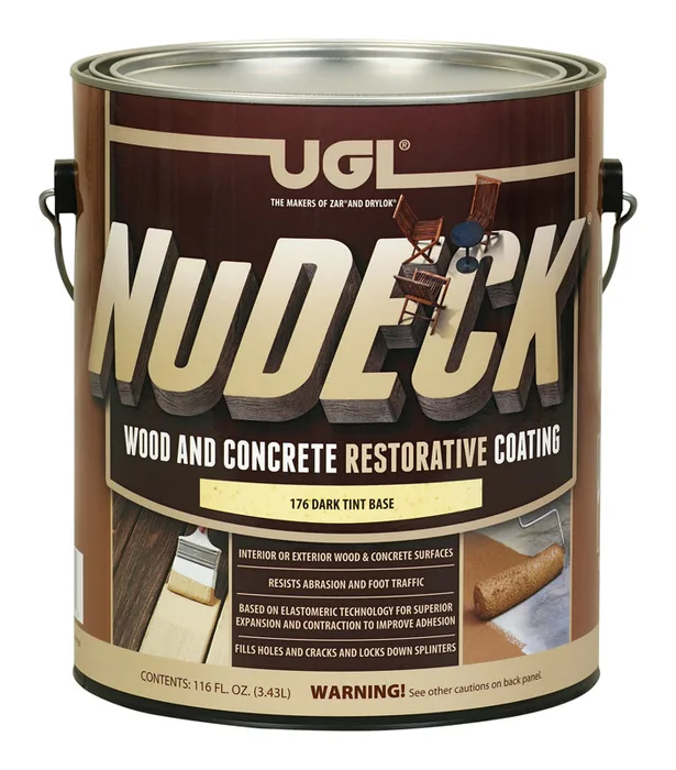 UGL NuDECK Flat Dark Tint Base Deep Tone Base Floor and Patio Coating 1 gal (Pack of 2)