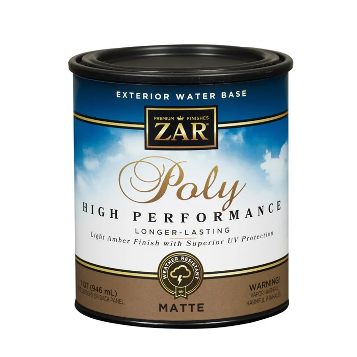 ZAR Matte Light Amber Water-Based Polyurethane 1 qt (Pack of 4)