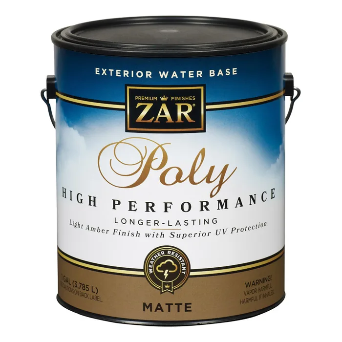 ZAR Matte Light Amber Water-Based Polyurethane 1 gal (Pack of 2)
