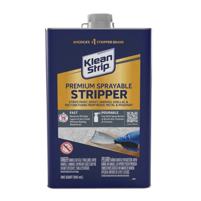 Klean Strip Sprayable Fast Paint and Varnish Stripper 1 qt (Pack of 4)