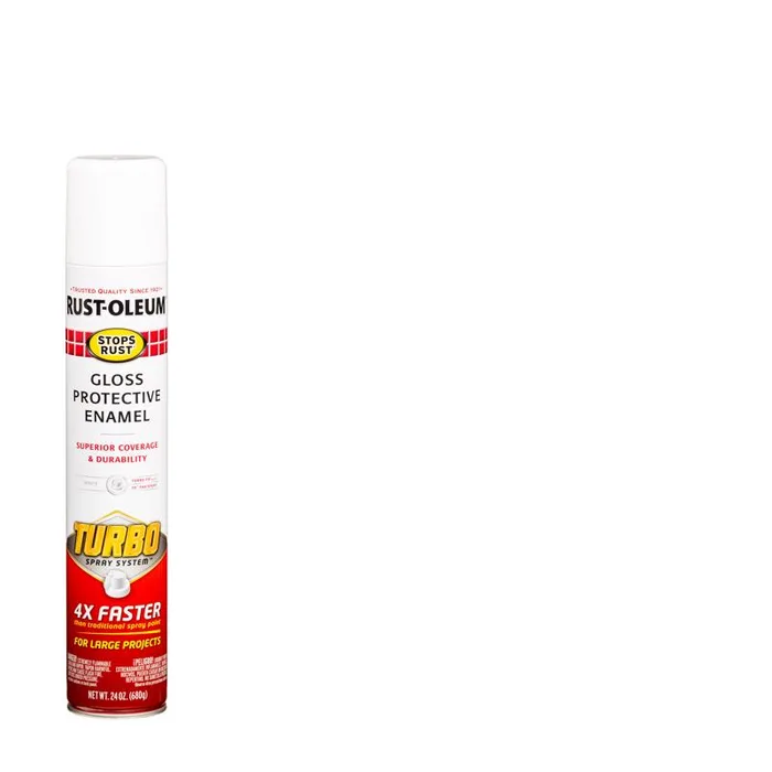 Rust-Oleum Stops Rust Gloss White Protective Enamel Spray Paint 24 oz (Pack of 6)
