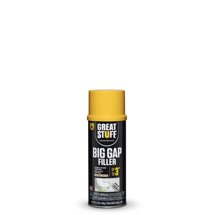 Great Stuff Big Gaps Ivory Polyurethane Insulating Foam Sealant 12 oz (Pack of 12)