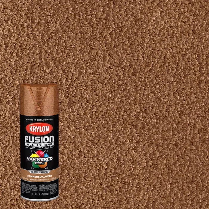 Krylon Fusion All-In-One Hammered Copper Paint+Primer Spray Paint 12 oz (Pack of 6)
