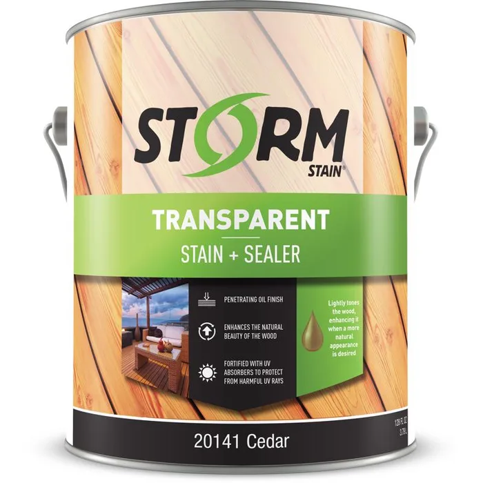 Storm System Transparent Cedar Oil-Based Alkyd Exterior Stain 1 gal
