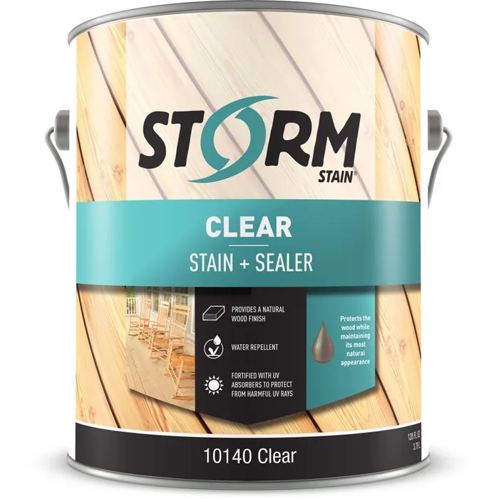 Storm System Transparent Clear Alkyd Exterior Stain 1 gal (Pack of 4)