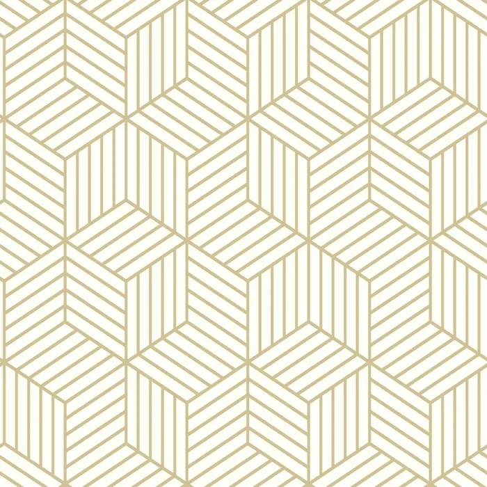RoomMates 16.5 in. L Striped Hexagon Peel and Stick Wallpaper (Pack of 4)