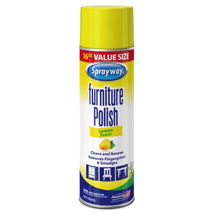 Sprayway Lemon Scent Furniture Polish 16 oz Spray (Pack of 6)