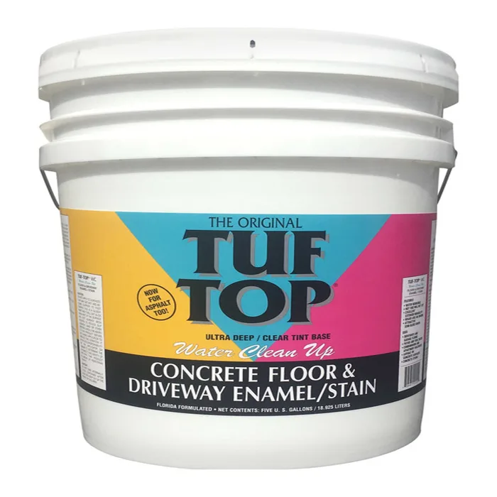Tuf-Top Semi-Gloss Ultra-Deep/Clear Tint Base Water-Based Acrylic Latex Floor & Driveway Coating 5 g