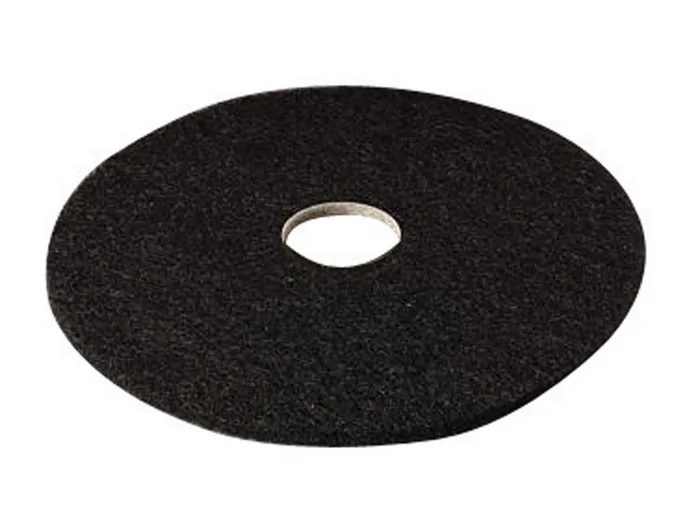 3M 17 in. D Non-Woven Natural/Polyester Fiber Floor Pad Disc Black (Pack of 5)