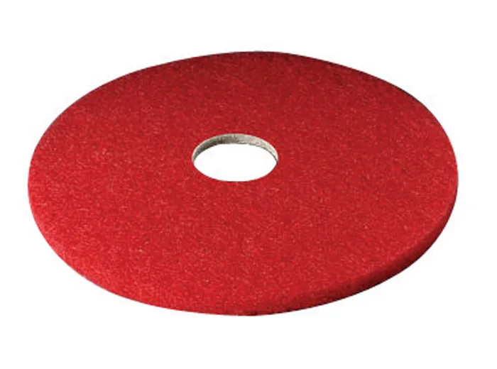 3M Scotch-Brite 20 in. D Non-Woven Natural/Polyester Fiber Floor Pad Red (Pack of 5)