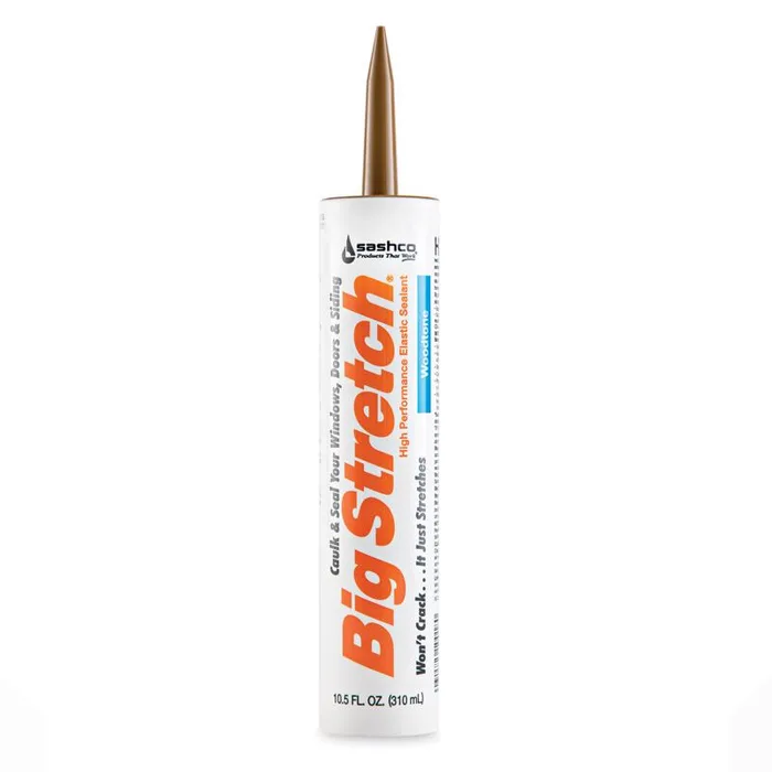 Sashco Big Stretch Woodtone Elastomeric Acrylic Latex Door/Siding/ Window Caulk 10.5 oz (Pack of 12)
