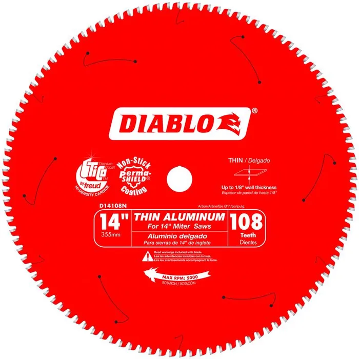 Diablo 14 in. D X 1 in. TiCo Hi-Density Carbide Circular Saw Blade 108 teeth 1 pk