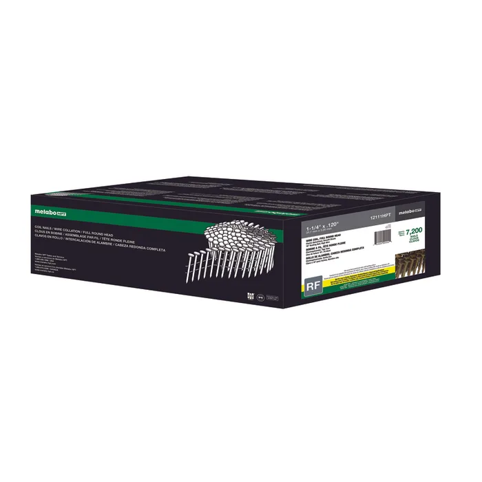 Metabo HPT 1-1/4 in. L Wire Coil Electro Galvanized Roofing Nails 16 deg 7200 pk