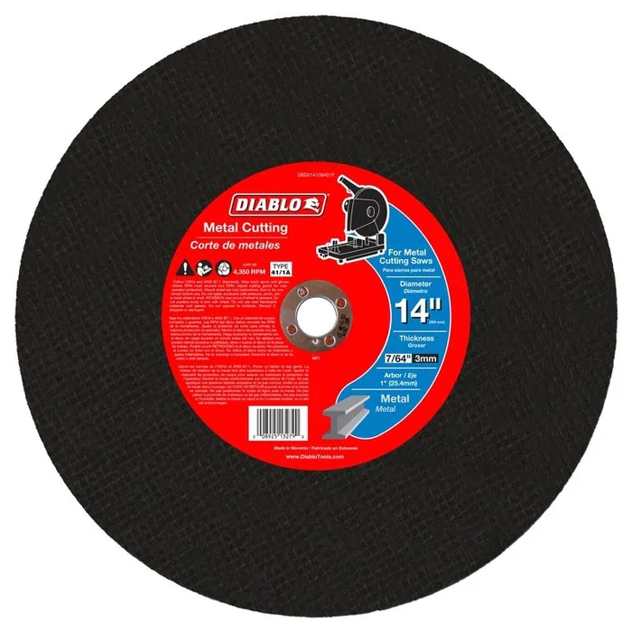 Diablo 14 in. D X 1 in. X 7/64 in. thick Metal Cut-Off Disc 1 pc