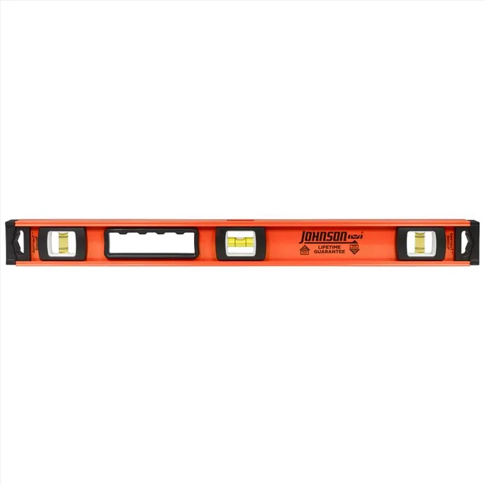 Johnson 24 in. Aluminum Heavy Duty I-Beam Level 3 vial (Pack of 2)