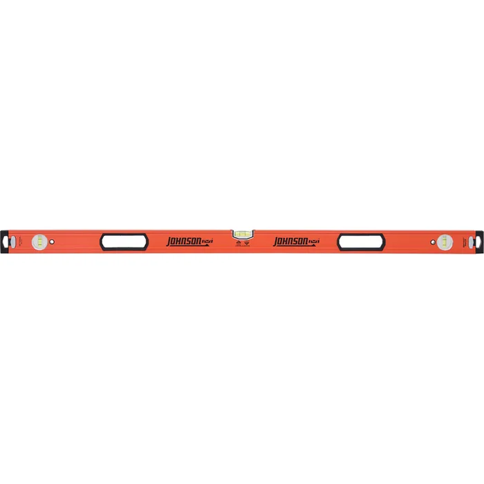 Johnson 48 in. Aluminum Heavy Duty Box Level 3 vial (Pack of 2)