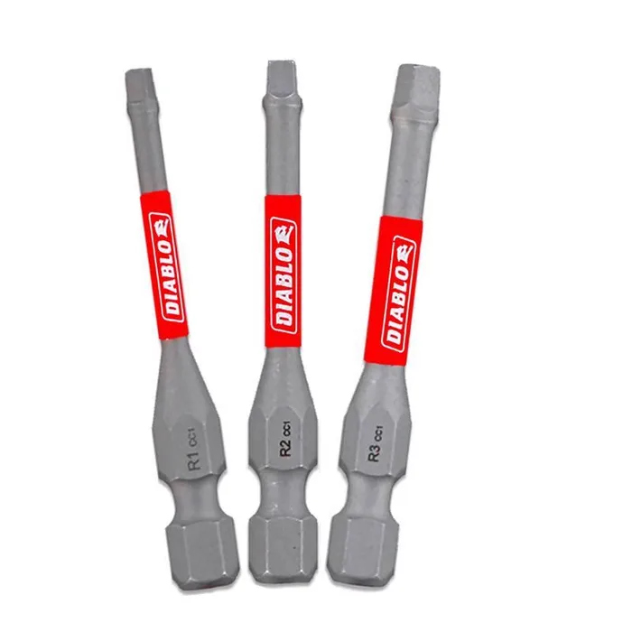 Diablo Square 2 in. L Drive Bit Set Black Oxide 3 pc