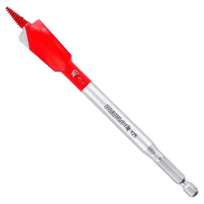 Diablo Demo Demon 3/4 in. X 6 in. L High Carbon Steel Nail-Embedded Wood Spade Bit Hex Shank 1 pk