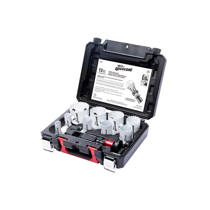 Blu-Mol Xtreme QuickCore Bi-Metal Hole Saw Set Arbor Included