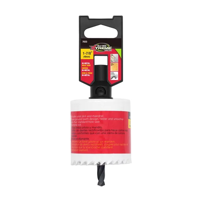Blu-Mol Xtreme 2 in. Bi-Metal 1/4 in. D Hole Saw Arbor Included