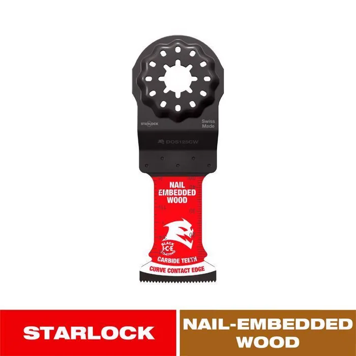 Diablo Demo Demon Amped 1-3/4 in. L X 1-1/4 in. W Carbide Oscillating Blade Nail-Embedded Wood 1 pk
