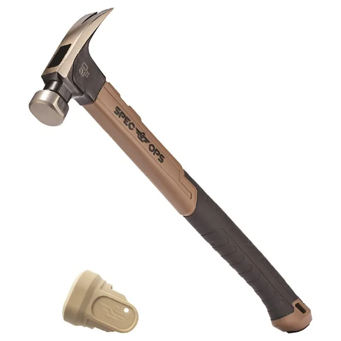 Spec Ops 20 oz Smooth Face Rip Claw Hammer 16 in. Fiberglass Handle