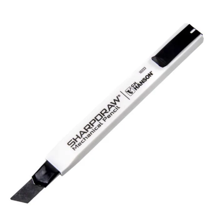 C.H. Hanson SharpDraw 7 in. L Mechanical Carpenter Pencil w/refill Snap-Off Pencil Blade White 1 pc