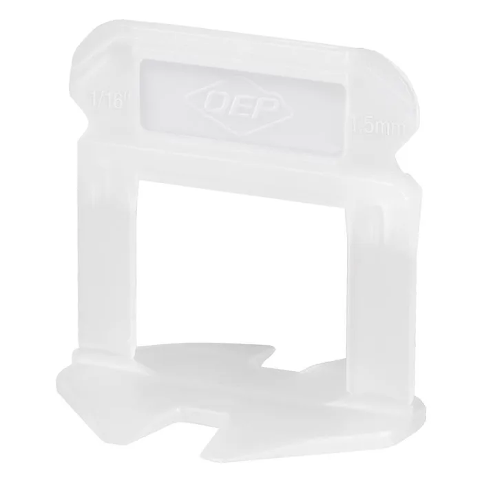 QEP Xtreme 1.29 in. H X 1.08 in. W X .95 in. L Plastic Tile Leveling Clips 500 pc