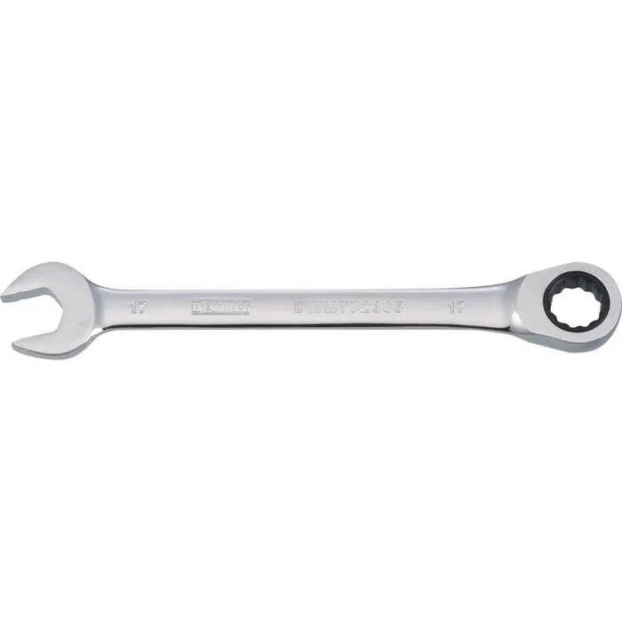 DeWalt 17 mm X 17 mm 12 Point Metric Ratcheting Combination Wrench 8-25/32 in. L 1 pc