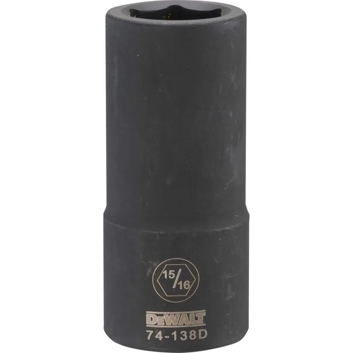 DeWalt 15/16 in. X 3/4 in. drive SAE 6 Point Deep Impact Socket 1 pc