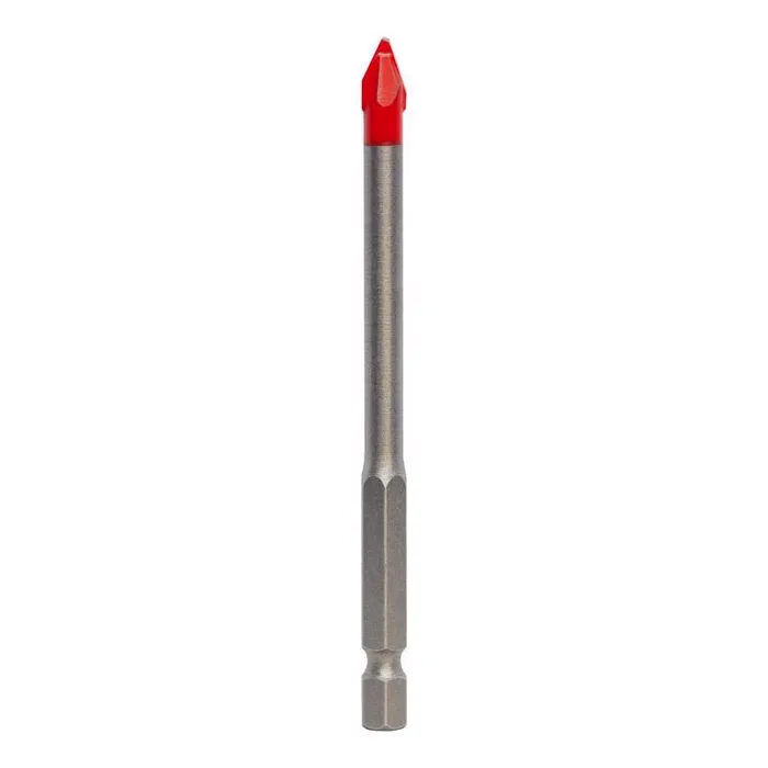 Diablo 1/4 in. X 3-1/2 in. L Carbide Tipped Tile and Stone Drill Bit Hex Shank 1 pk