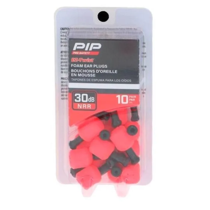 EZ-Twist Disposable Ear Plugs Red 10 pc