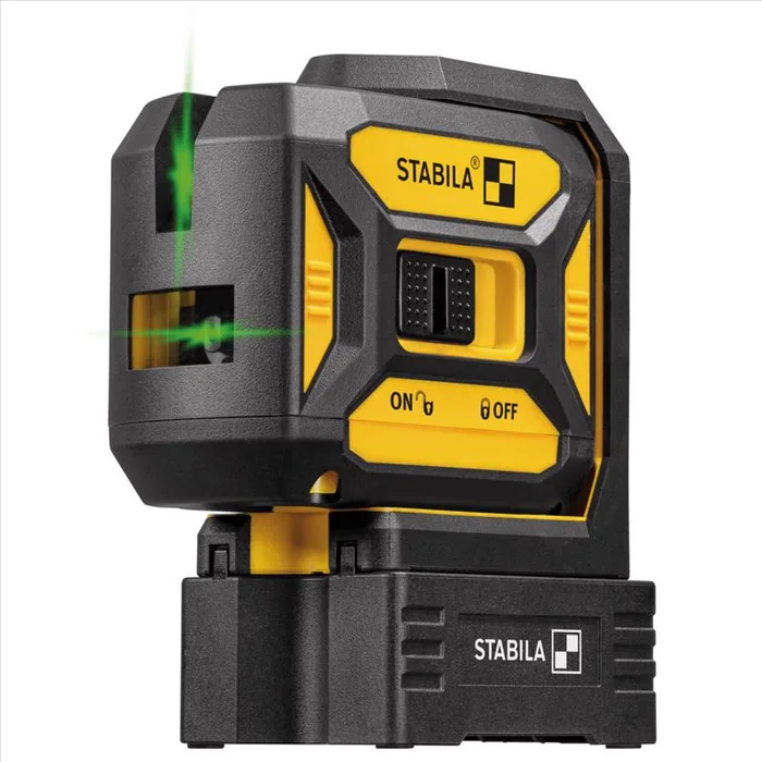 STABILA 4 beam Self Leveling Crossline & Plumb Dot Cross-Line Laser Kit 30 ft. 1 pc