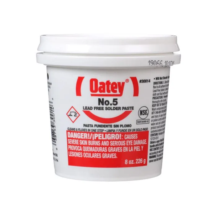 Oatey 8 oz Lead-Free Paste Flux Petroleum-Based 1 pc