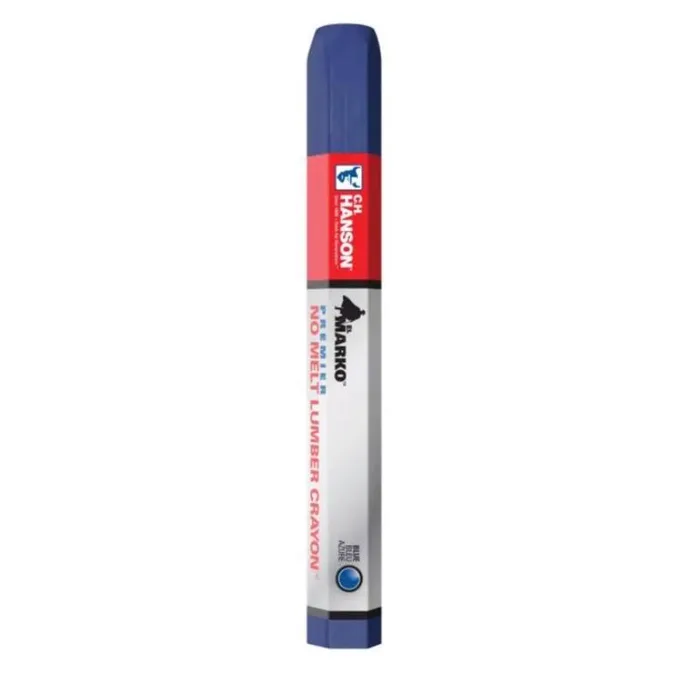 C.H. Hanson Premier No Melt 4.5 in. L Lumber Crayon Blue 1 pc (Pack of 12)
