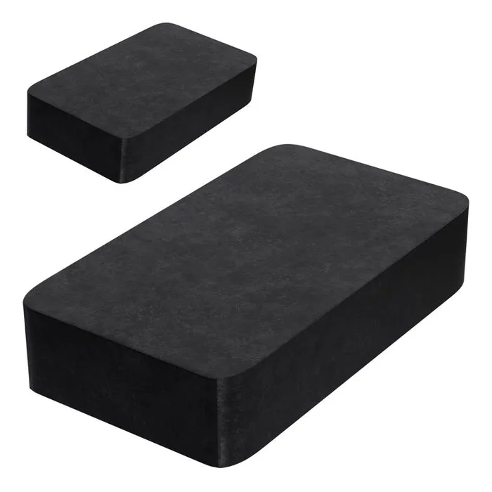 Magnet Source 1.875 in. L X .875 in. W Black Block Magnets 3 lb. pull 2 pc