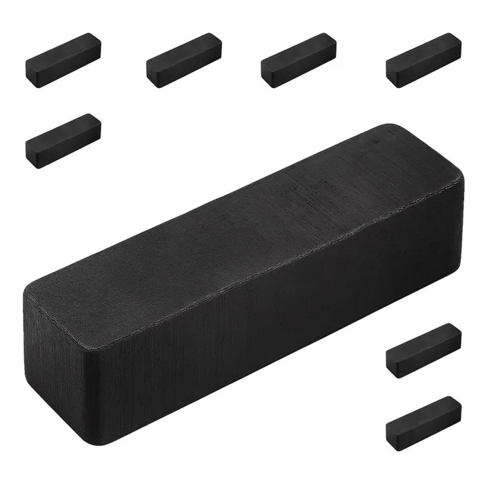 Magnet Source .875 in. L X .187 in. W Black Block Magnets 0.6 lb. pull 8 pc
