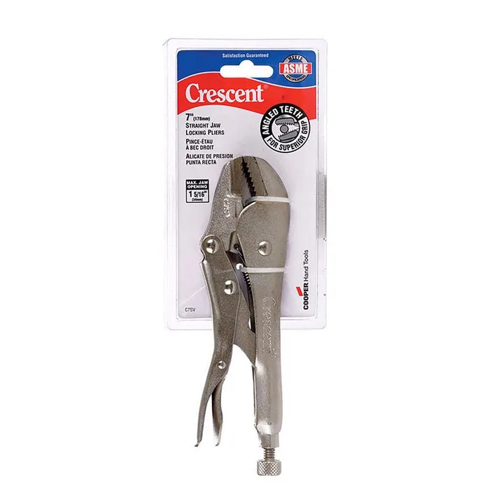 Crescent 7 in. Alloy Steel Straight Jaw Locking Pliers