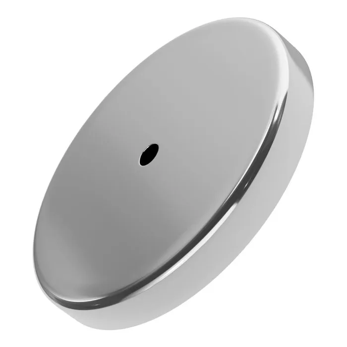 Magnet Source .375 in. L X 2.61 in. W Silver Round Base Magnet 65 lb. pull 1 pc