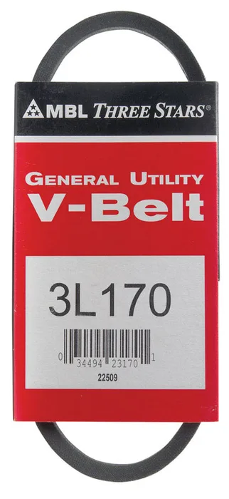 Mitsuboshi FHP General Utility V-Belt 0.38 in. W X 17 in. L For Fractional Horsepower Motors