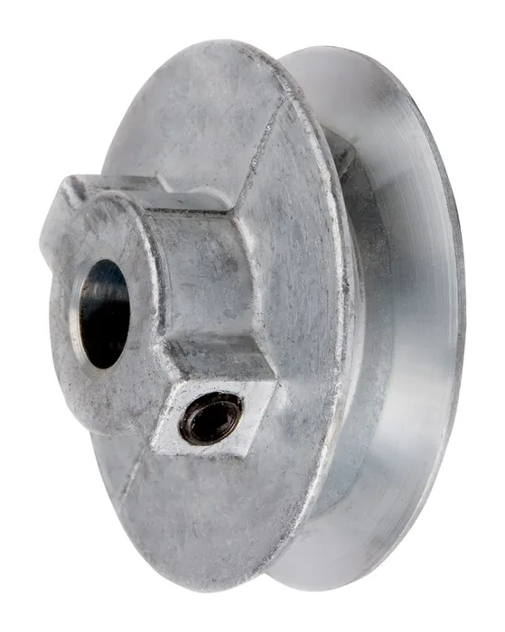 Chicago Die Cast 4 in. D X 1/2 in. D Zinc Single V-Grooved Pulley