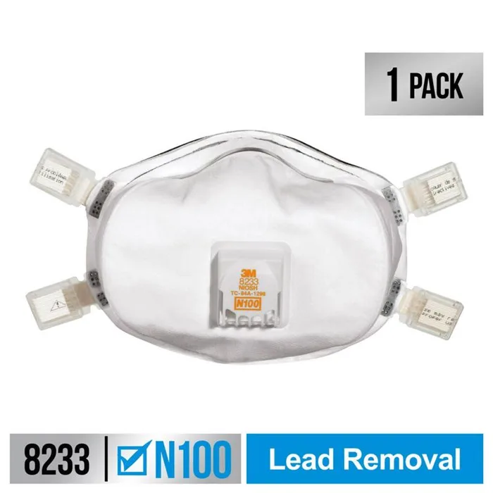 3M N100 Disposable Particulate Respirator White 1 pc