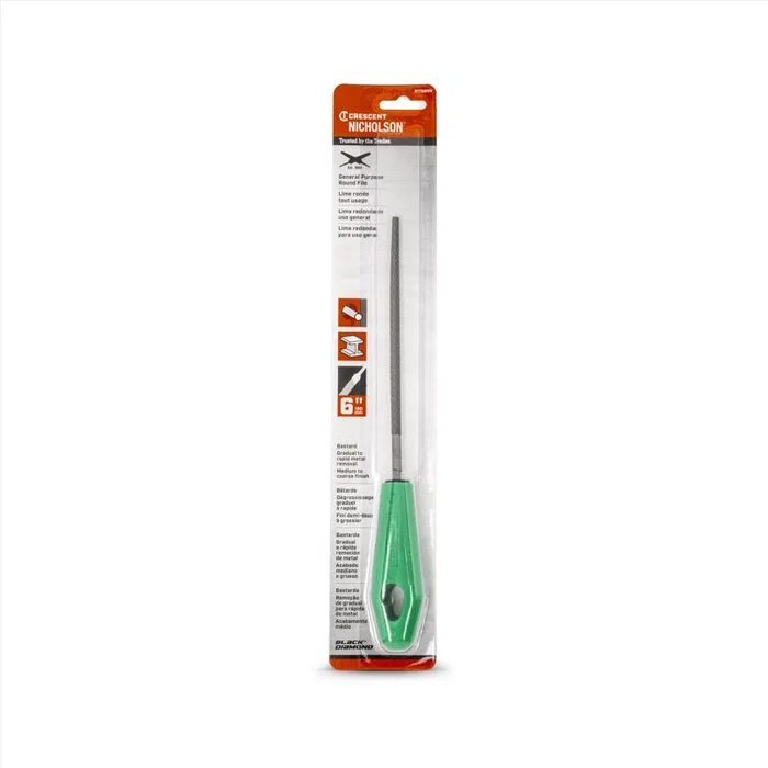 Crescent Nicholson 6 in. L X 1/4 in. W High Carbon Steel Bastard Cut File 1 pc