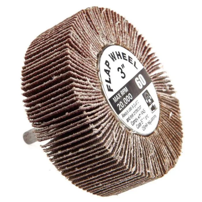 Forney 3 in. D X 1/4 in. Aluminum Oxide Flap Wheel 60 Grit 1 pc