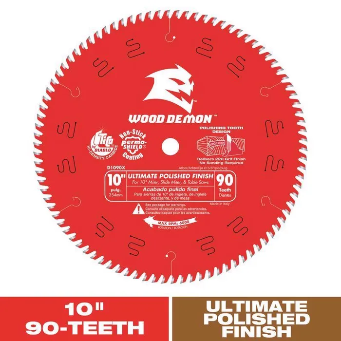 Diablo 10 in. D X 5/8 in. TiCo Hi-Density Carbide Circular Saw Blade 90 teeth 1 pk