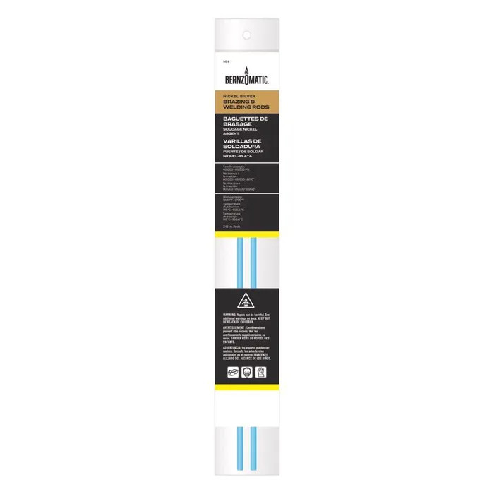 Bernzomatic 1/5 in. D X 12 in. L Nickel Brazing/Welding Rods 2 pk (Pack of 6)