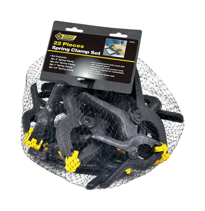 Steel Grip Spring Clamp Set 1 pk