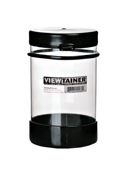 Viewtainer 4 in. W X 6 in. H Tethered Top Container Plastic Black (Pack of 6)