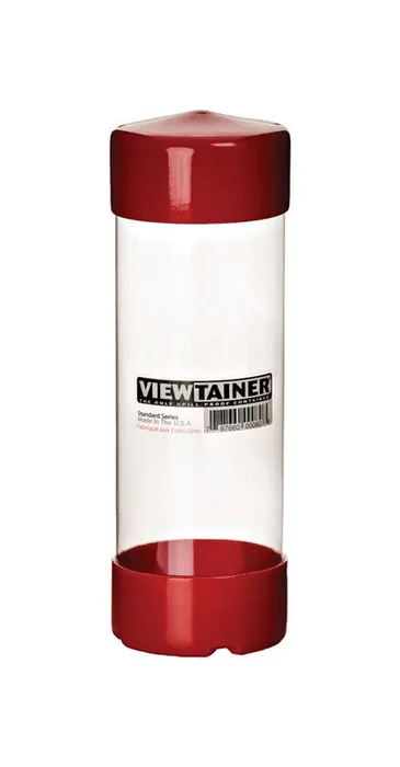 Viewtainer 3 in. W X 8 in. H Slit Top Container Plastic Red (Pack of 15)
